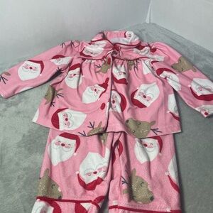 Pink Santa Kids Pajamas
